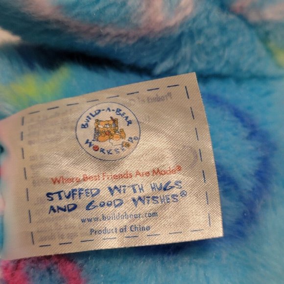 Free Shipping Build a Bear 15" Peace Bear Blue - Picture 3 of 6